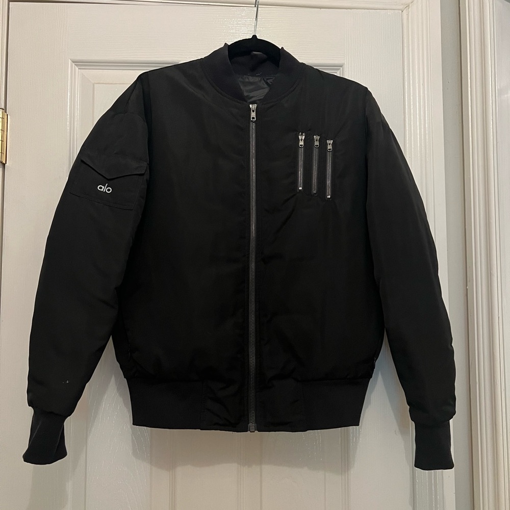 ALO black puffer size small worn once
